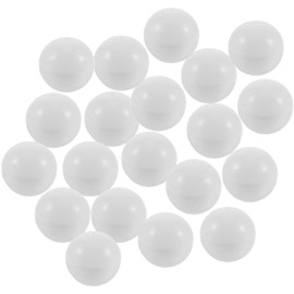 Operitacx Bingo Balls, 40mm Hollow Raffle Balls, Mini Plastic Ball for Game Night and Large Group Activities (25Pcs White)