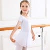 Bezioner Girls Ballet Dance Dress White Ballet Outfit Leotard with