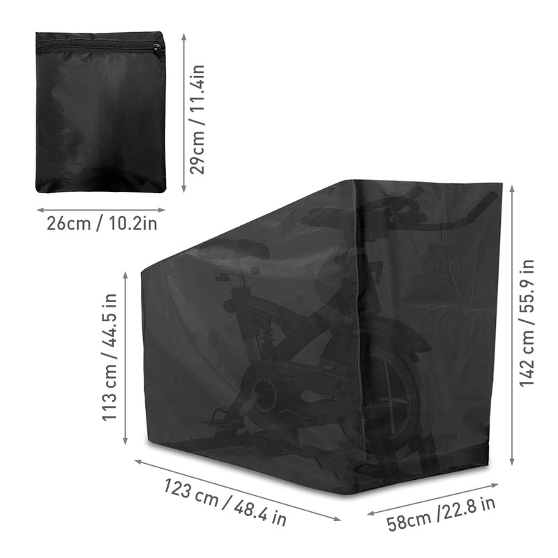 Exercise Bike Cover Folding Cycle Protective Cover Dustproof Waterproof Cover