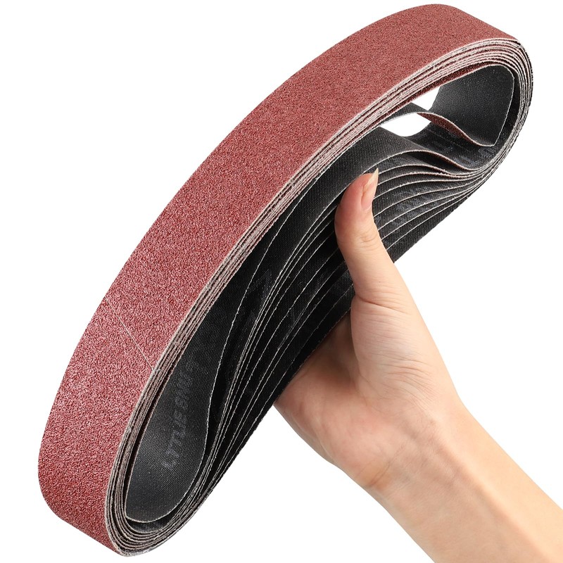 STEBRUAM Sanding Belt 40 x 760 mm,10PCS 80 Grit