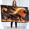 Lion Flag – Large Funny Flag – 110D Polyester –
