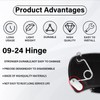 Fuel Door Permanent Repair Hinge Latch Kit for 2009-2024 Ford