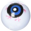 12 Hollow Plastic Eyeball Balls