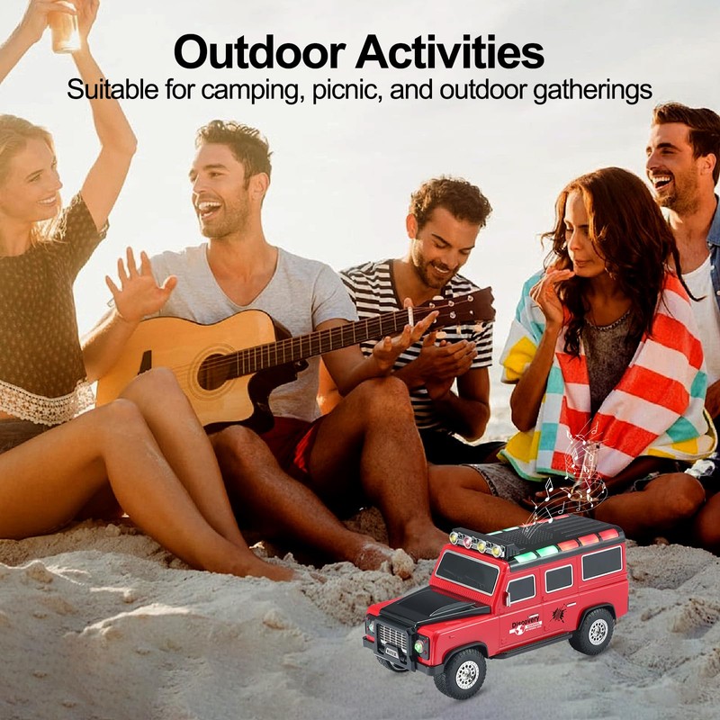 WS-630 Off-Road SUV Bluetooth Replica Speaker, Independent Roof LED Control