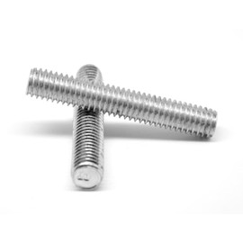 1"-14x3' Fine Thread A307 Grade A All Thread Rod Low Carbon Steel Plain Finish Pk 2