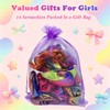 Pack of 14 Shiny Metallic Scrunchies Glitter Hair Bobbles for