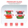 KOMUEE 24 Pieces Glass Food Storage Containers Set,Glass Meal Prep