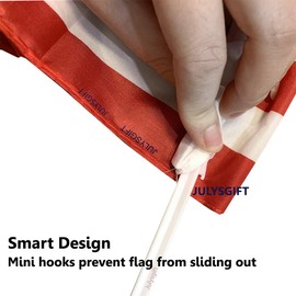 US American Patriotic Car Flag with Window Clip USA Flag 17" x 12" (10)