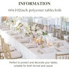Vnituasr 2 Pack White Tablecloths Rectangle, 60 x 102 Inch