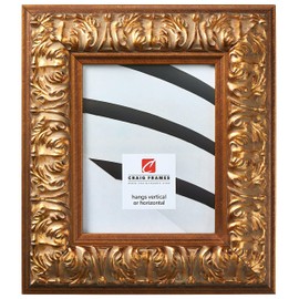 Craig Frames Barroco, Antique Gold Baroque Picture Frame, 5 by 7 Inch