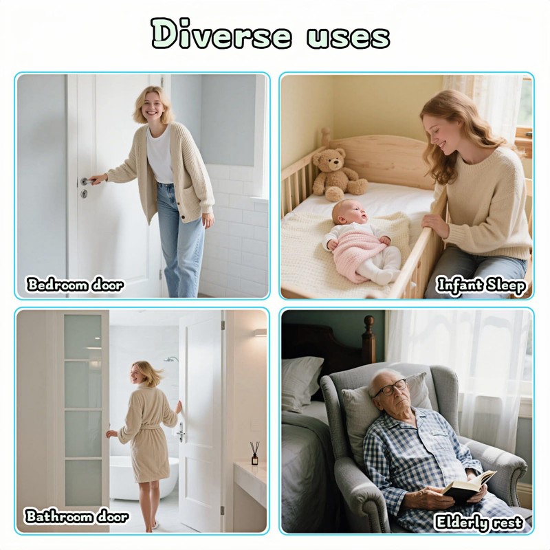 Soft Cartoon Door Silencer Lock Sleeve Buffer,Adjustable Silicone Door Latch
