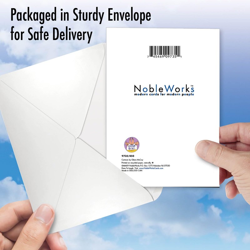 NobleWorks - Funny Birthday Greeting Card with 5 x 7