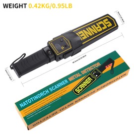 Handheld Metal Detector Wand Security Scanner,High-Sensitivity Security Wand Metal Detector, Detection of Various Electronic Metal Products