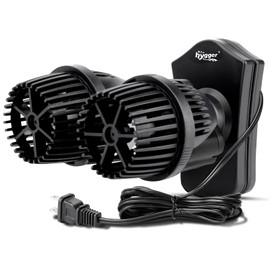 hygger 2100GPH Double Head Aquarium Wave Maker, Quiet 5W Aquarium Circulation Pump, with Strong Magnetic Suction Base, 360°Adjustable Power Head, for 40~110 Gal Tank
