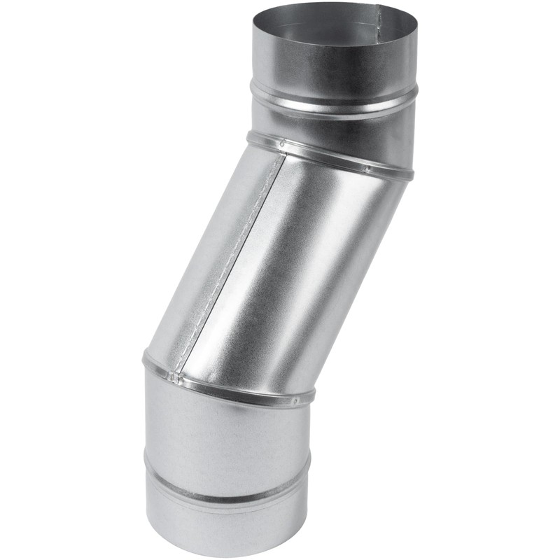 Repa Market 4" Inch Round Metal Duct Offset - Dryer