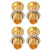 20Set 21.140 4mm Panel Banana Socket Copper Female Gold Plated
