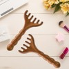 2Pcs Head Massager Scalp, Wood Head Scratcher, Protable Heads Scratcher