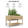GarveeHome Raised Garden Bed with Legs 48x24x30in, Mobile Elevated Wooden