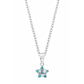 Prinzessin Lillifee Necklace with Pendant 925 Sterling Silver/Stainless Steel Girls Children's Necklace 35 + 3 cm Comes in Jewellery Gift Box, Sterling Silver, Crystal