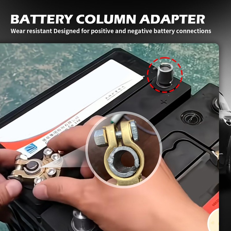 4PCS Battery Terminal Shim,Soft Lead Battery Post Shims Caps with
