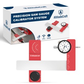 AltitudeCraft 0.001" Precision Table Saw Alignment Gauge - CNC Milled Zero-Wobble Calibration Tool for Blade, Fence & Sled Alignment