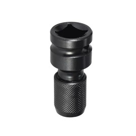 8Peak Impact Wrench Socket Adapter 12.7mm 1/2 6.35mm 1/4 Hex Shank Conversion with Lock Pin and Sleeve Ring Included
