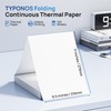 TYPONOS D820 Thermal Printer Paper 8.5 x 11 Inch, Continuous