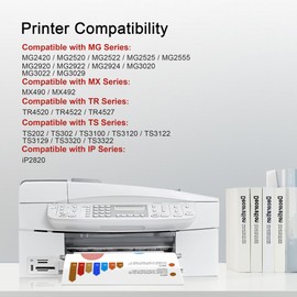 246XL 245XL Ink Cartridge Replacement for Canon 245XL 246XL Combo Pack for Canon MX490 Printer Ink Cartridges Works for Inkjet MX492 MG2522 MG2525 MG2922 TR4520 TR4522 TS3122 TS3322 Printer (2 Pack)