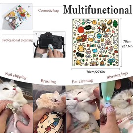 Cat Grooming Wrap,Cat Restraint For Nail Clipping,Cat Wrap For Grooming,Cat Swaddle Wrap,Cat Wrap For Cutting Nails,Cat Burrito Wrap,For Clip Nails,Clean Ears, Brush Teeth (A, XL(Within 22lbs))