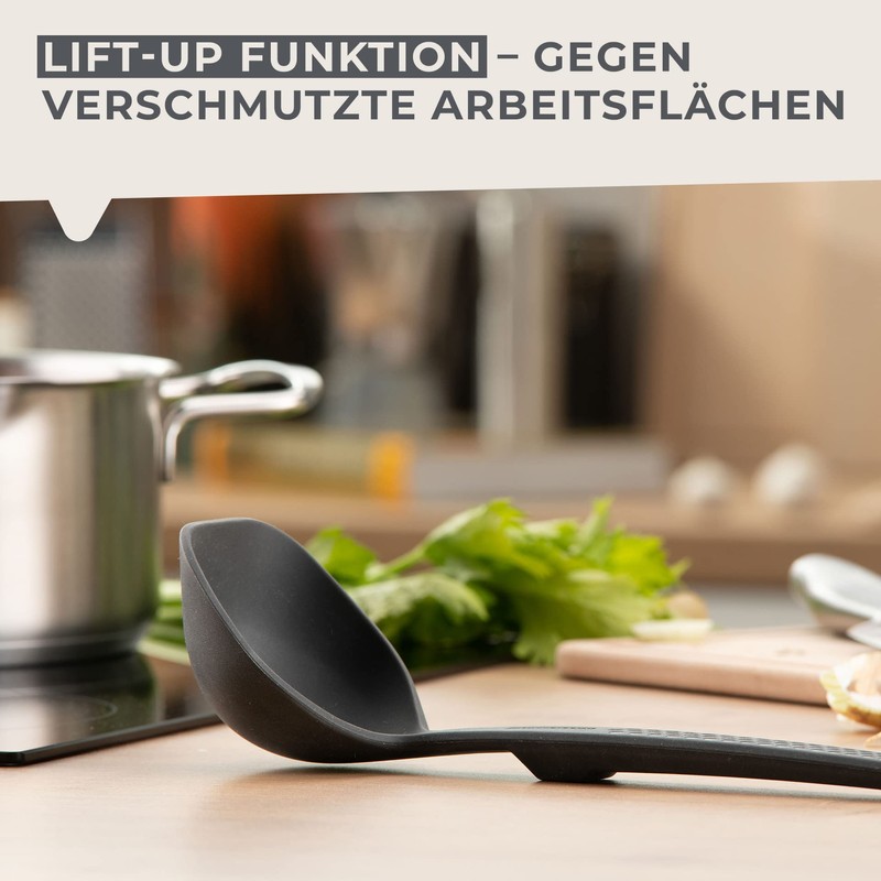Fackelmann Statement Lift-Up Ladle - Ladle with Ergonomic Handle -