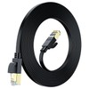 Maximm Cable Ethernet plano Cat8 – 35 pies – negro