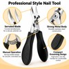 Heavy Duty Stainless Steel Toenail Clipper – Serrated Blade Nail