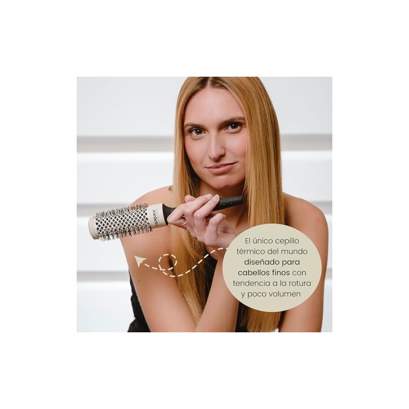 Termix Evolution Soft Ø12, Cepillo Redondo Profesional para Cabello Fino