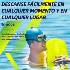 3PCS Boya Natacion Aguas Abiertas,Bolsa de Flotador de Natación Ajustable,Con capa de almacenamiento impermeable,Adecuado para nadar, pasear en bote, pescar, acampar y otros deportes acuáticos.