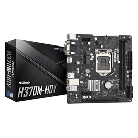 ASRock H370M-HDV LGA1151/ Intel H370/ DDR4/ SATA3&USB3.2/ Micro ATX Motherboard (Renewed)