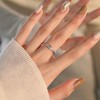 Anillo de Mujer Qwonekou Anillo de plata Anillo Ajustable Diseño