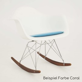 Feltd. Eco felt cushion suitable for armchair chairs such as DAW, DAX, Dar, RAR - comfort with non-slip coating (sky)