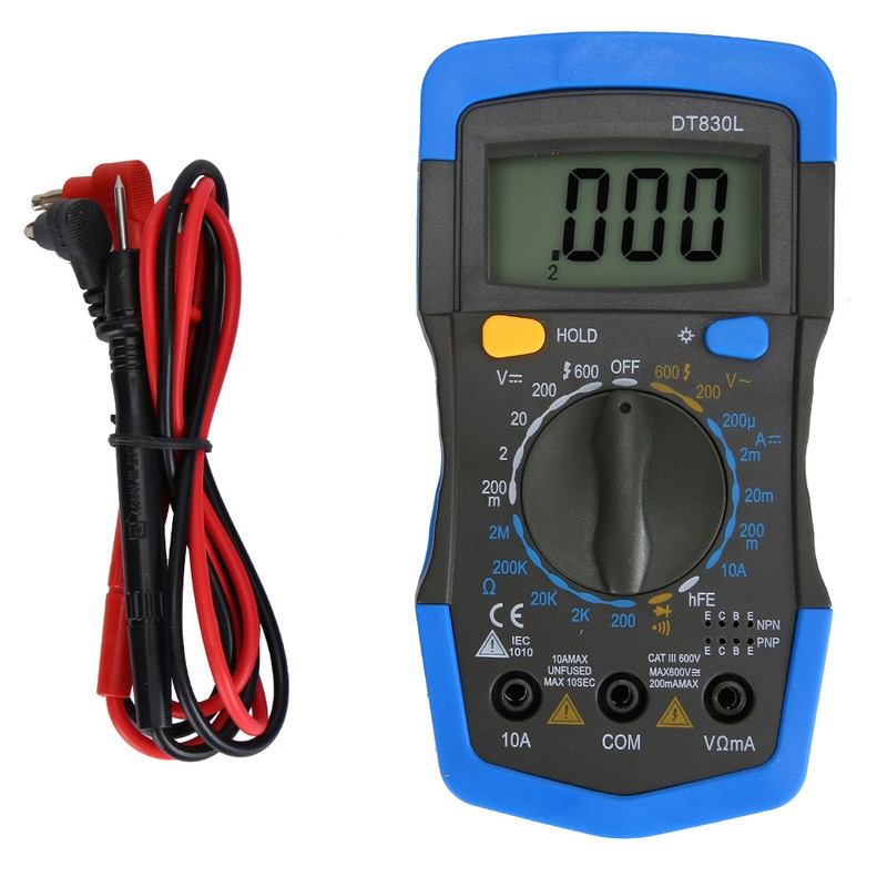Portable HandHeld LCD Digital Mini Multimeter DC AC Voltage Current