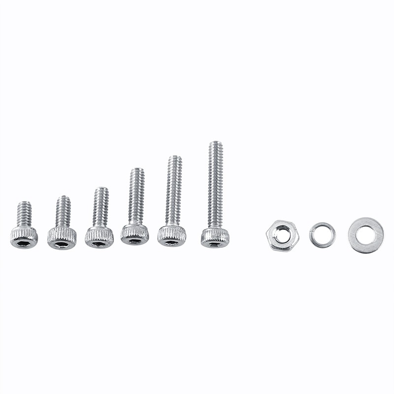 M2 304 Stainless Steel Allen Screws With Hex Nuts Washers