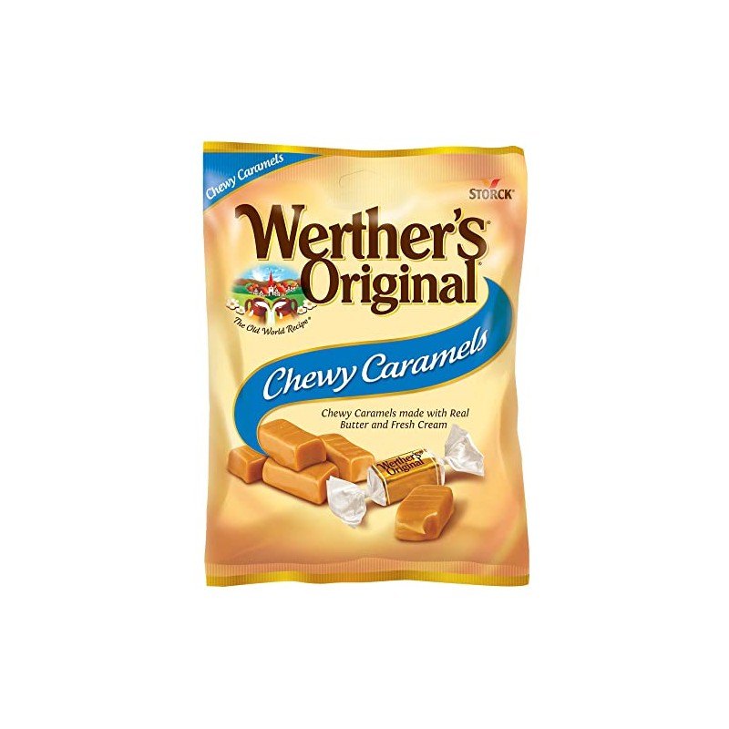 Werther's Original Chewy Caramel Candy, 5 Oz Bags (Pack of