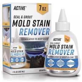 NEW & SEALED - Active Mold Stain Remover Seal Grout Deep Clean 7oz - Deodorizes