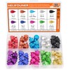 HELIFOUNER 50 Pieces 6-32 Thread Anodized Aluminum Computer Case Thumbscrews,