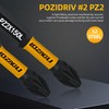 LOZAGU 27-Piece 25mm PZ2 Screwdriver Impact Bits Set with Magnetic