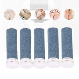 Extra Coarse 5 Refill Rollers for Electric Callus Remover, Foot Care Pedicure File Tools, Washable Coarse Replacement Rollers