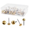 Worldity 30 Pcs Retro Solid Pure Brass Tacks, 1/2",12 mm