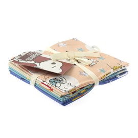Snoopy Circus Peanuts Fat Quarters Bundle Pack of 5 (18inches x 22inches) Multi, 100% Cotton Fabric for Crafts, Quilting, Sewing, Patchwork (2964-00)