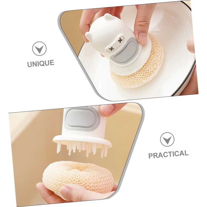 ABOOFAN Kitchen Dish Cleaning Brush Pot Scrubber Flexible Material Dishware