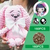 TOAOB Plastic Flat Cute Safety Eye 160 Pieces 12 mm