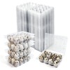 120 Pack Quail Egg Cartons 12 Grid, Heavy Duty Snap