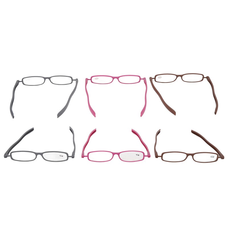 Reading Glasses 360 Degree Foldable Legs Lightweight Presbyopic Eyeglasses for